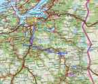 Kart: Reise Trondheim-Hessdalen